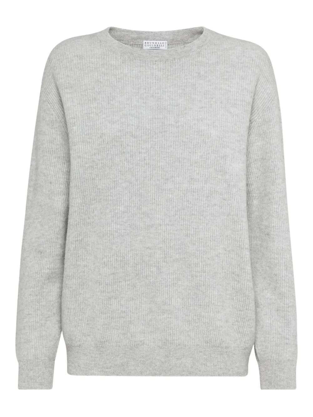 Brunello Cucinelli round-neck cashmere jumper | Grey | Image 1
