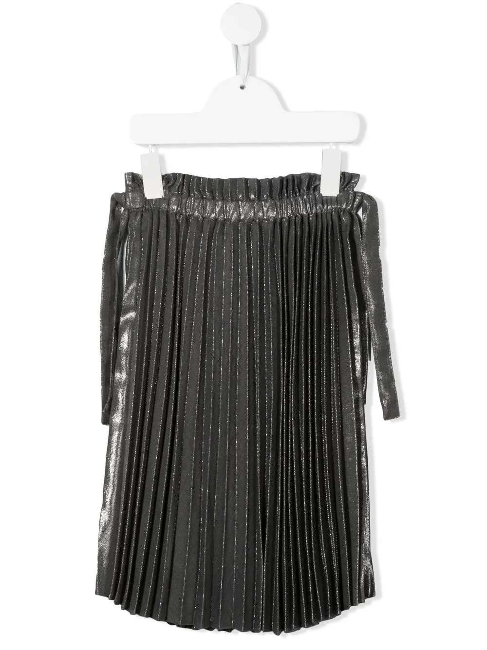 

Brunello Cucinelli Kids metallic pleated skirt - Grey