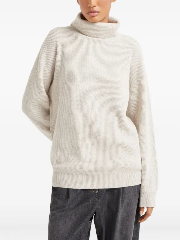 Brunello Cucinelli タートルネック カシミアセーター | ニュートラル