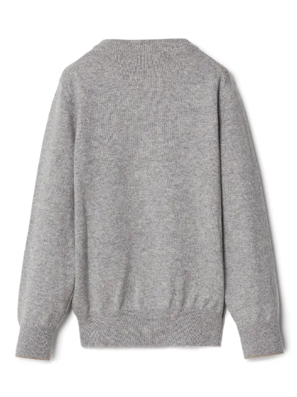 Brunello cucinelli トップス　ダークグレー Brunello Cucinelli Cashmere Sweater | L - Lucky Vintage