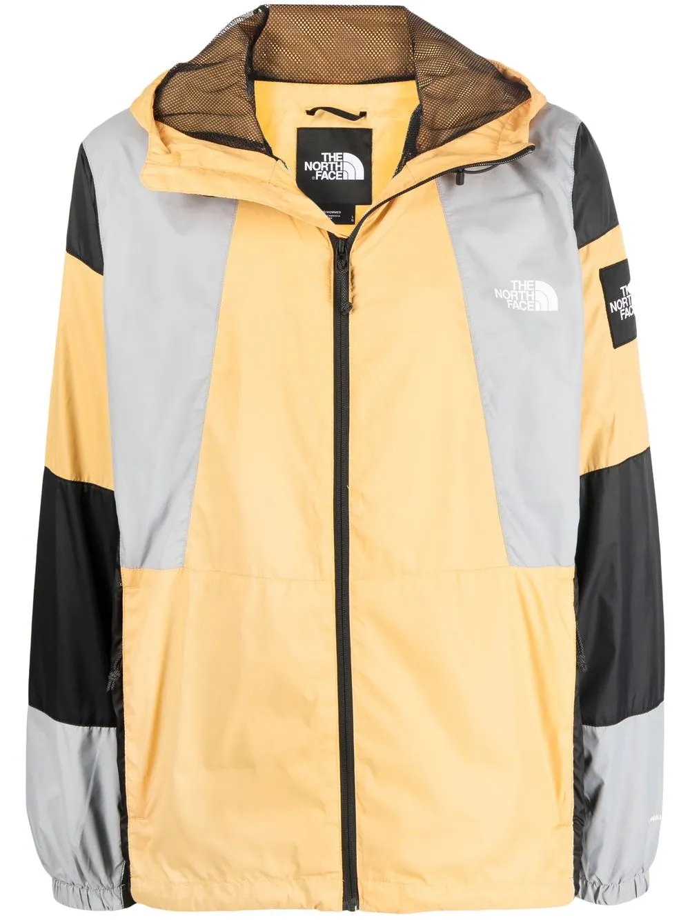 

The North Face colour-block panelled hooded jacket - Orange