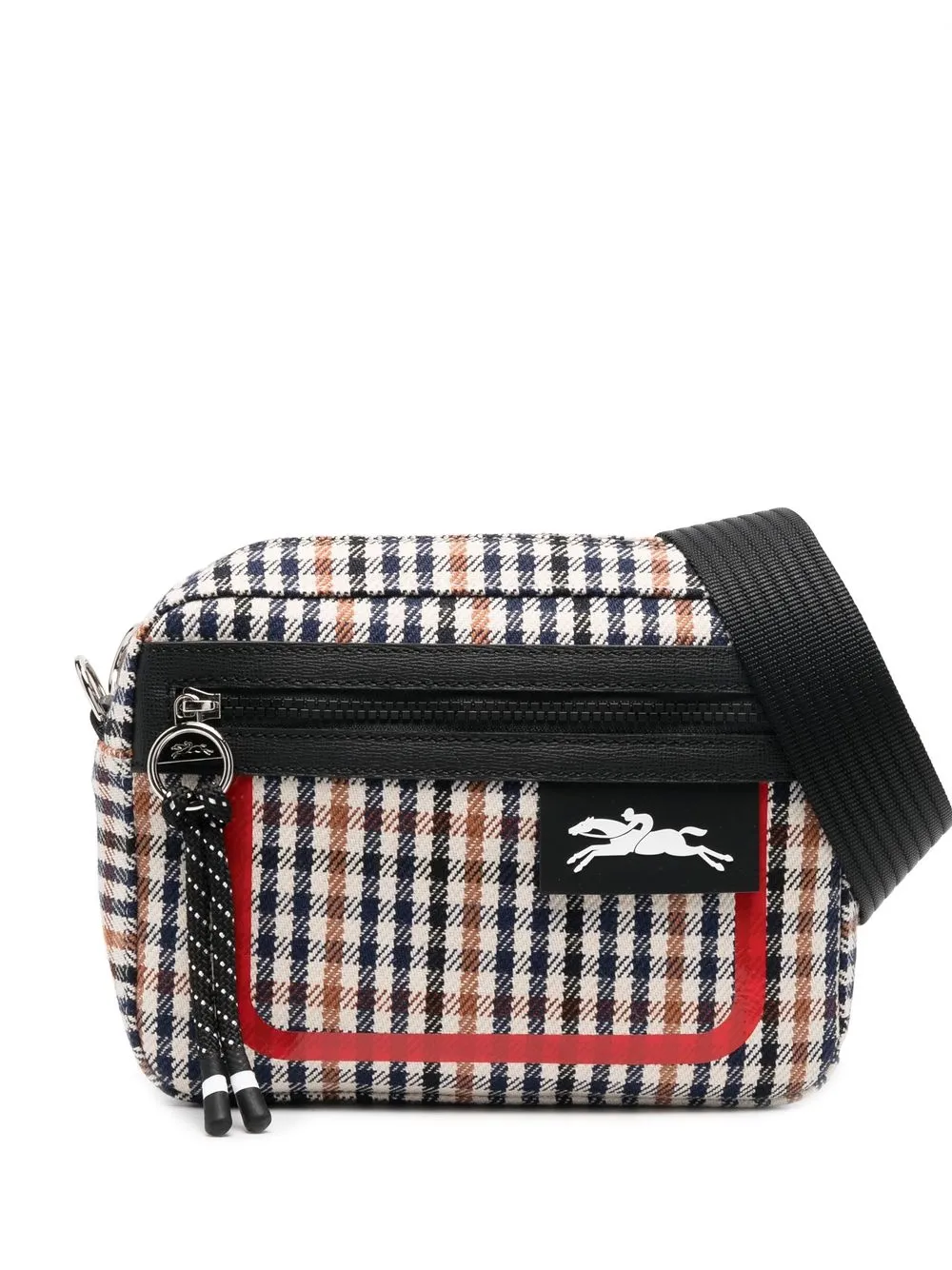 

Longchamp check-pattern cross body bag - Neutrals