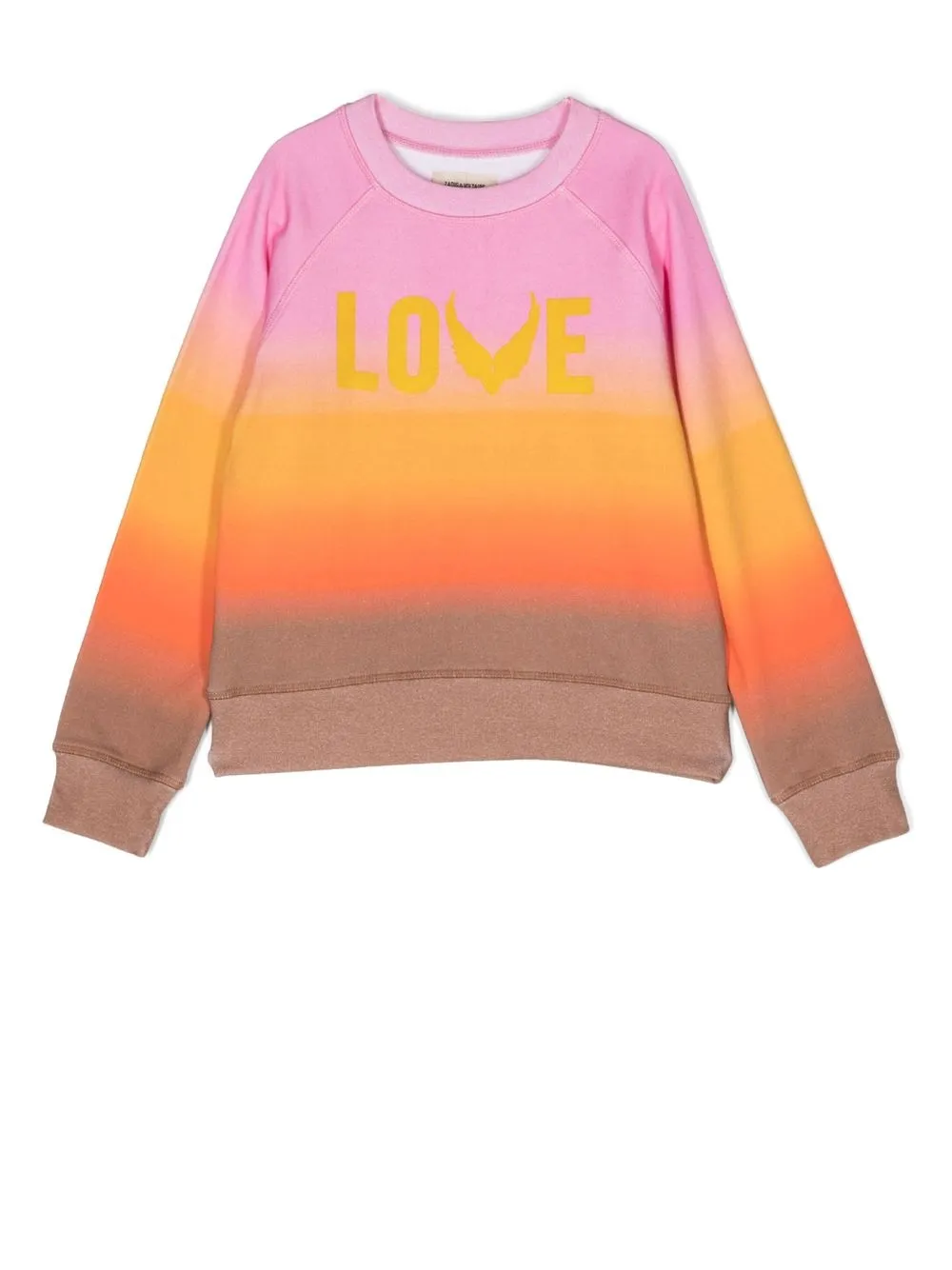 

Zadig & Voltaire Kids graphic-print gradient-effect sweatshirt - Yellow