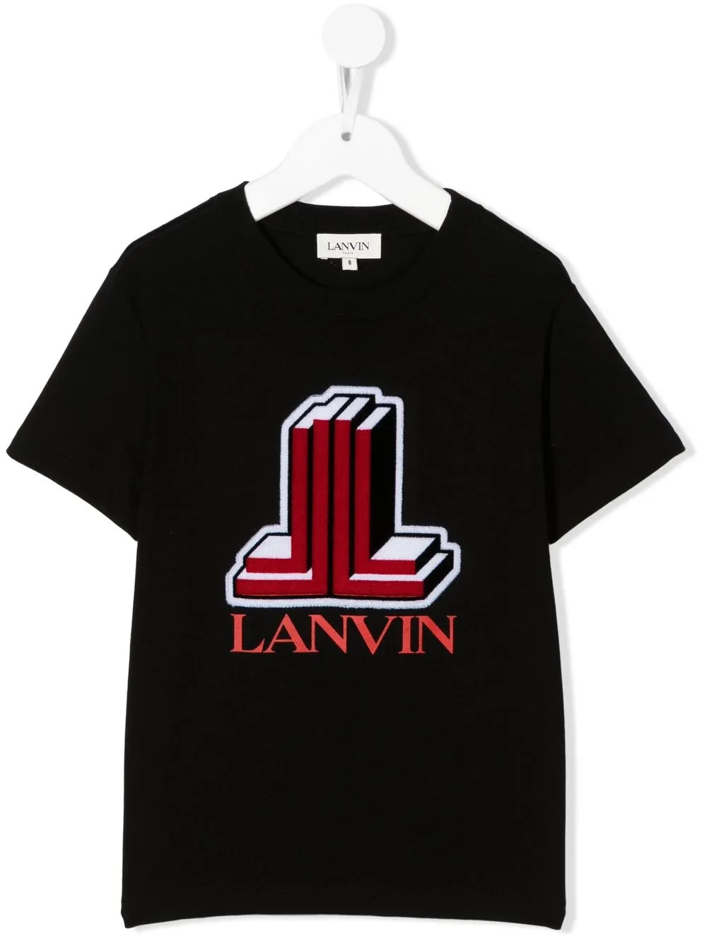 

Lanvin Enfant logo-print detail T-shirt - Black