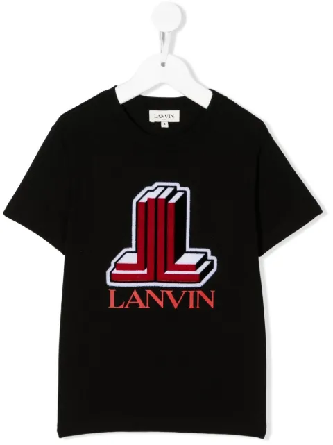 Lanvin Enfant - logo-print detail T-shirt