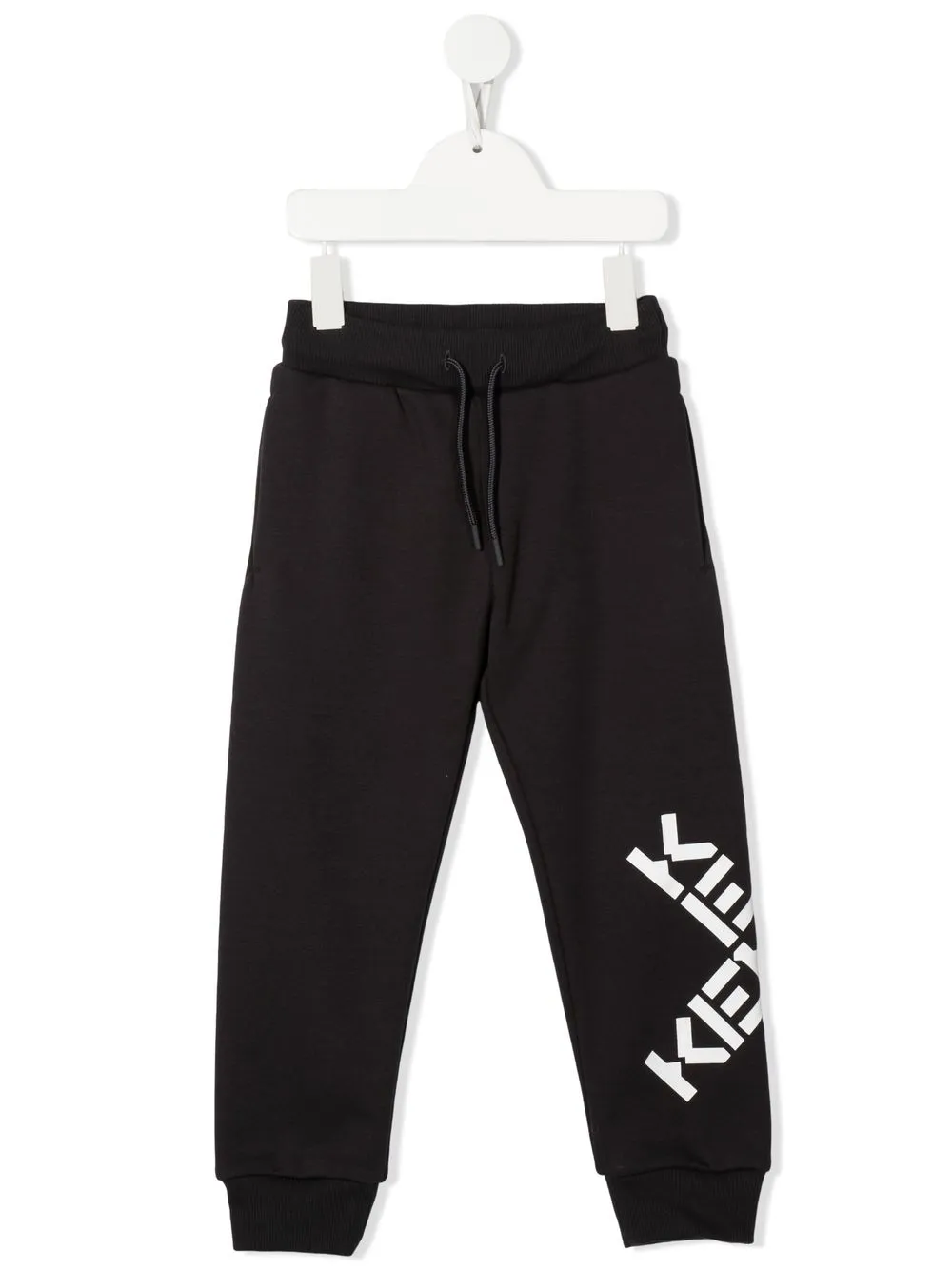 

Kenzo Kids pants con logo cruzado - Gris