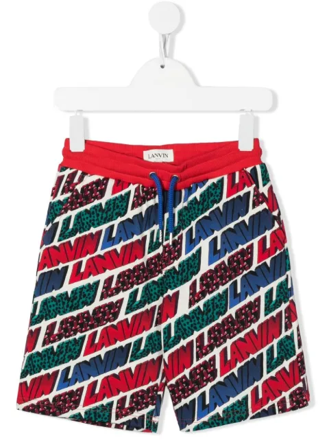 Lanvin Enfant - logo pattern shorts