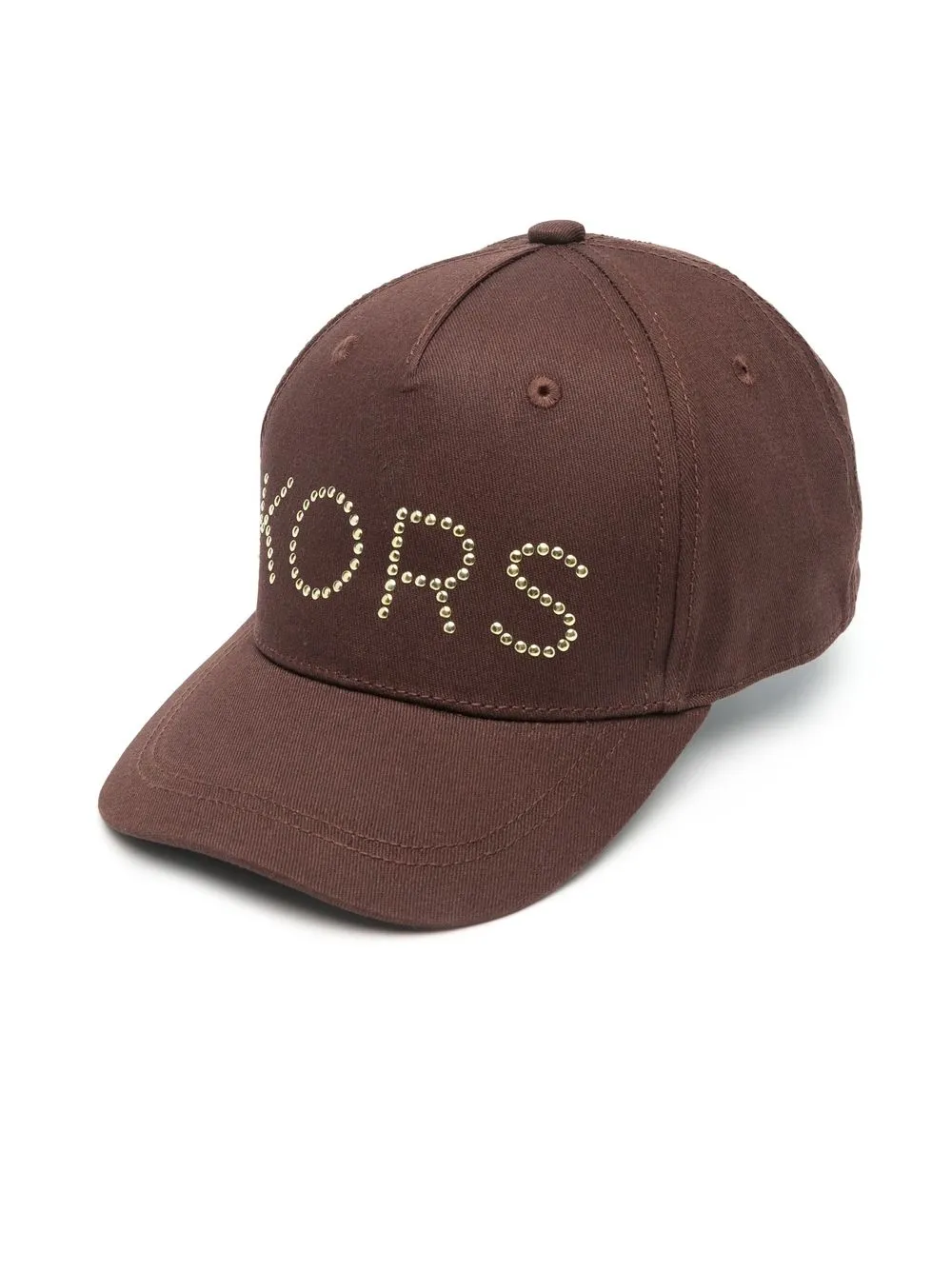 

Michael Kors Kids logo-stud cotton cap - Brown