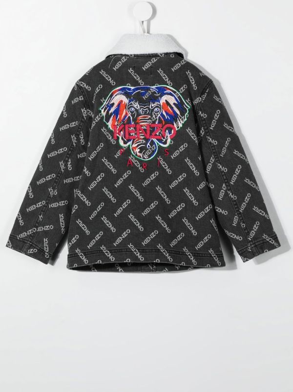 Printed Denim Jacket in Multicoloured - Kenzo