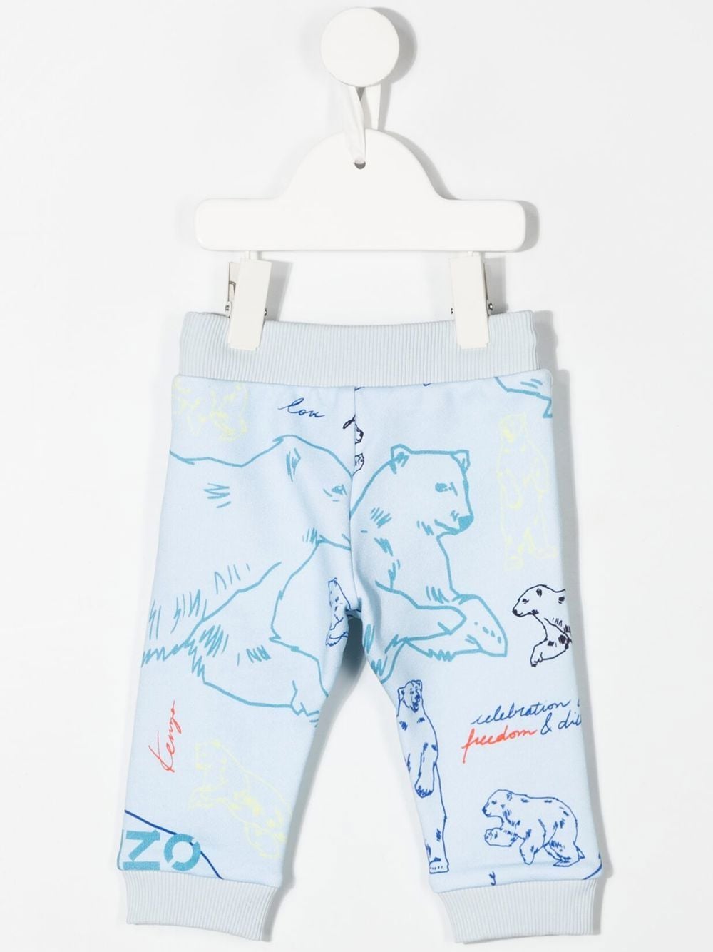 Kenzo Kids Trainingsbroek met logoprint - Blauw