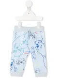 Kenzo Kids logo-print knitted track pants - Blue