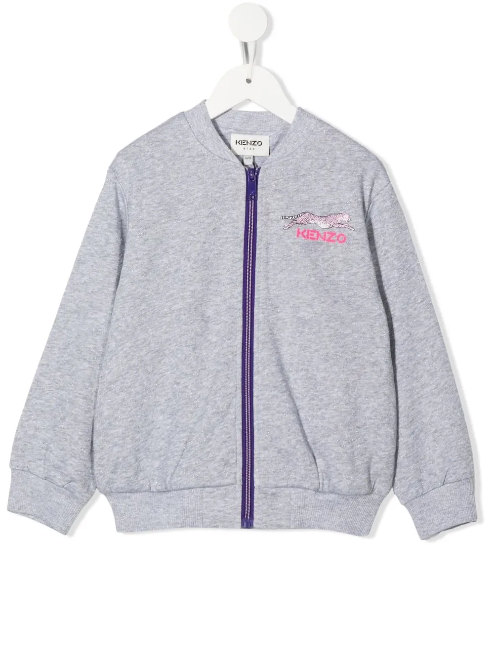 

Kenzo Kids chamarra bomber con animal print - Gris