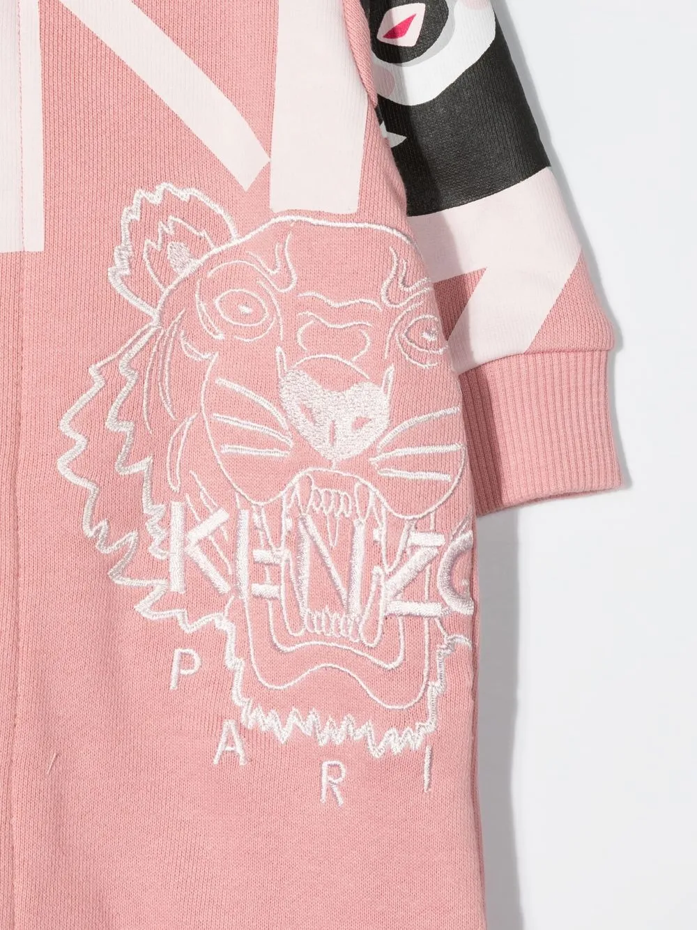 Kenzo Multi Iconics-embroidered Romper In Pink