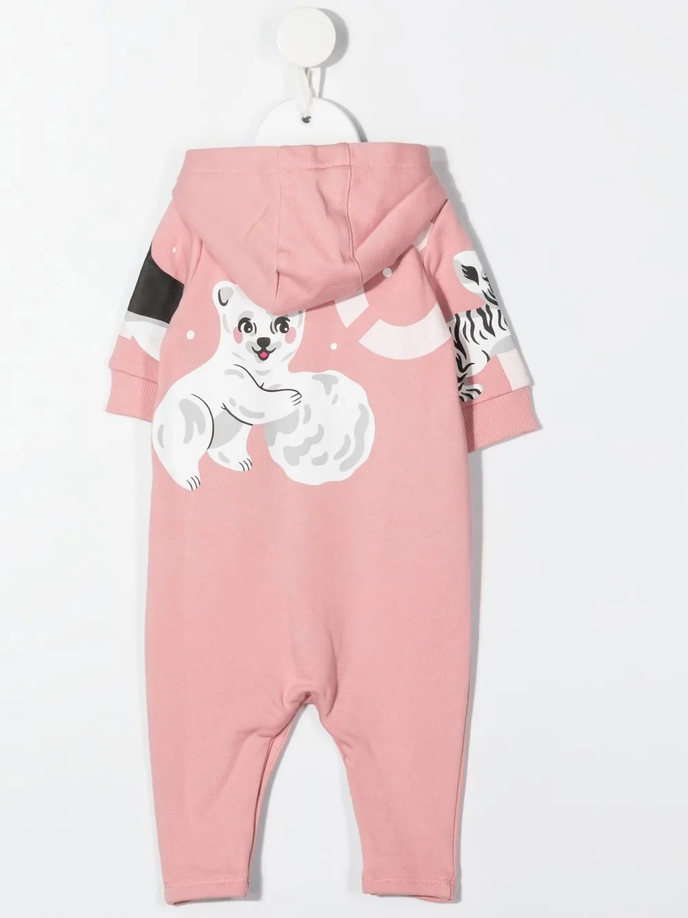 Kenzo Multi Iconics-embroidered Romper In Pink