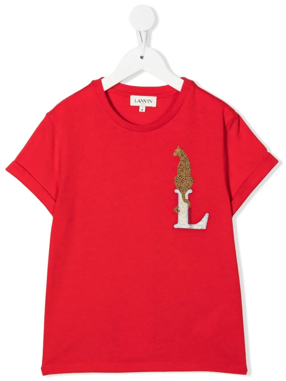 

Lanvin Enfant playera con motivo Tigre - Rojo