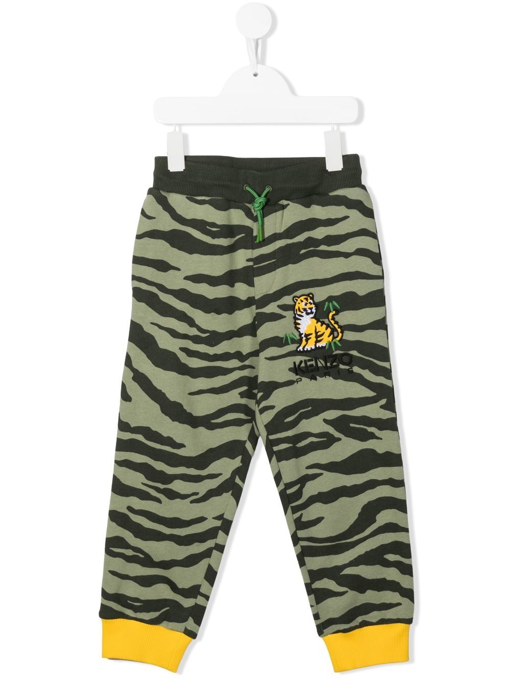 

Kenzo Kids pants con estampado de tigre - Verde