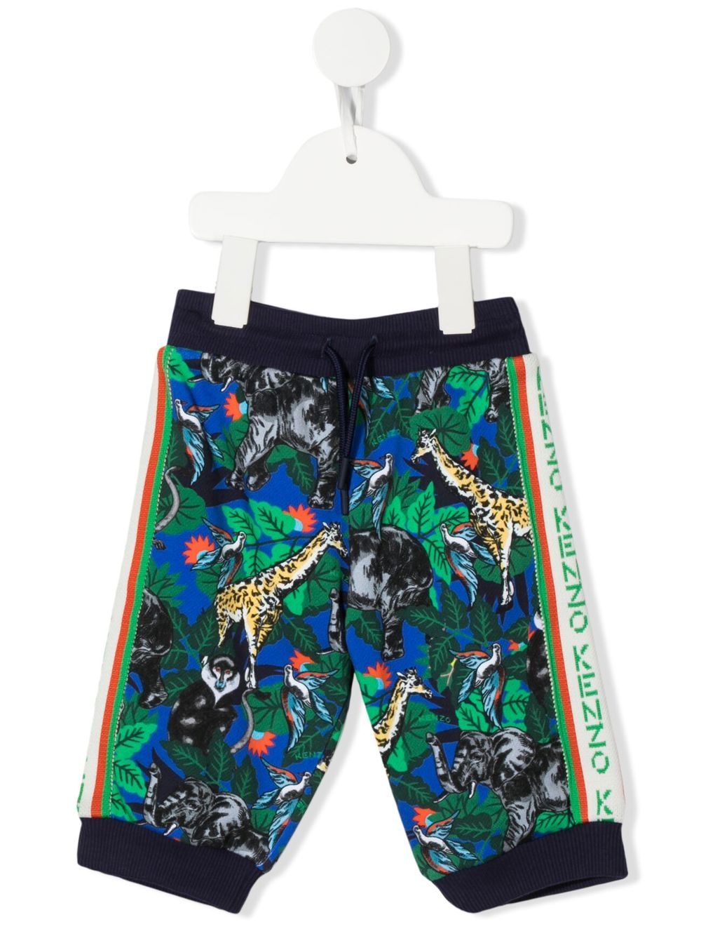 

Kenzo Kids pants con motivo Jungle - Azul