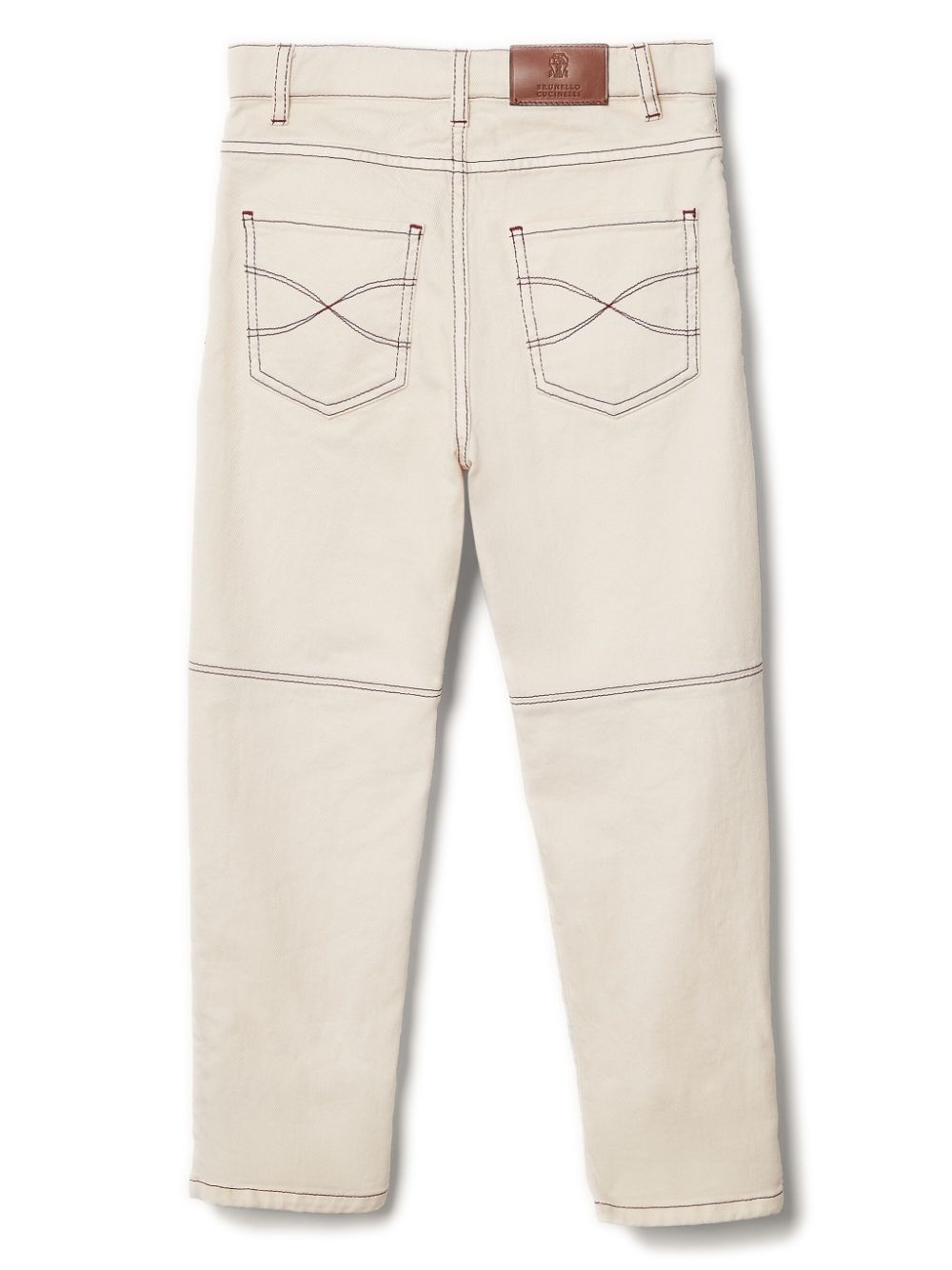 Shop Brunello Cucinelli Mid-rise Straight Jeans In Neutrals