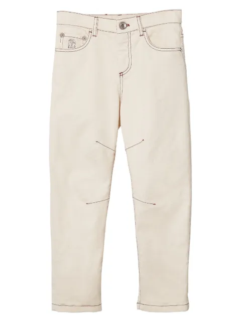 Brunello Cucinelli Kids mid-rise straight jeans