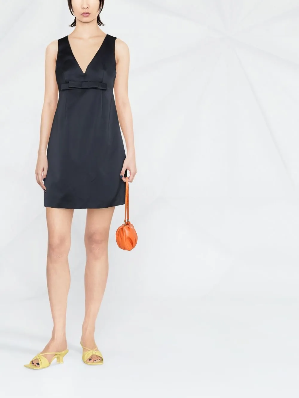 P.A.R.O.S.H. Mouwloze mini-jurk - Blauw