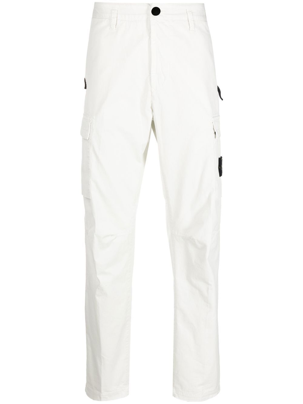 

Stone Island pantalones cargo con parche de brújula - Blanco