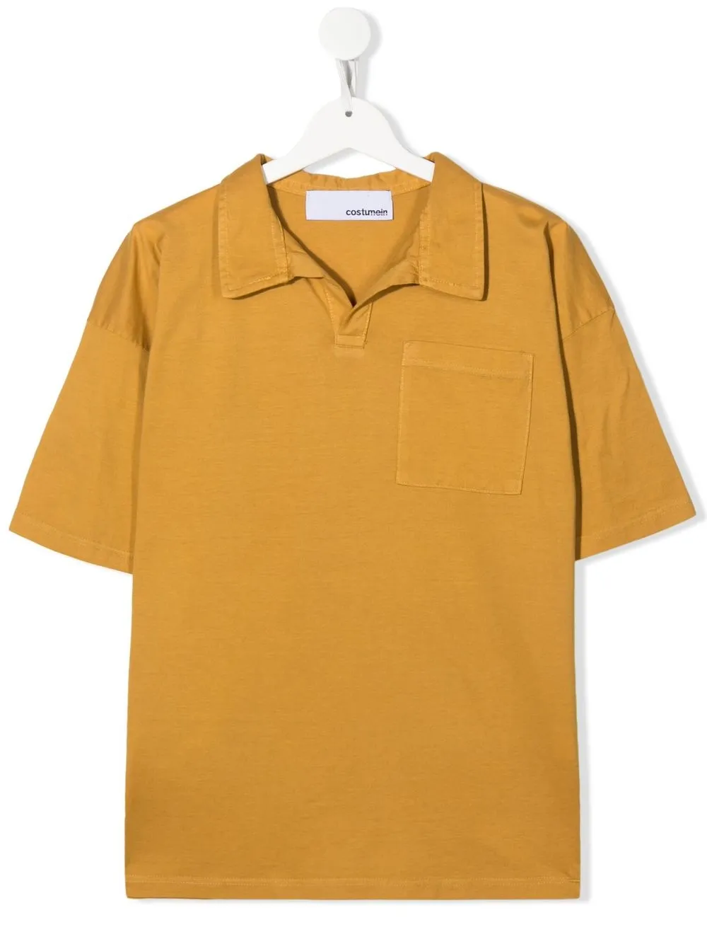 Costumein Teen Cotton Short-sleeve Polo Shirt In Yellow