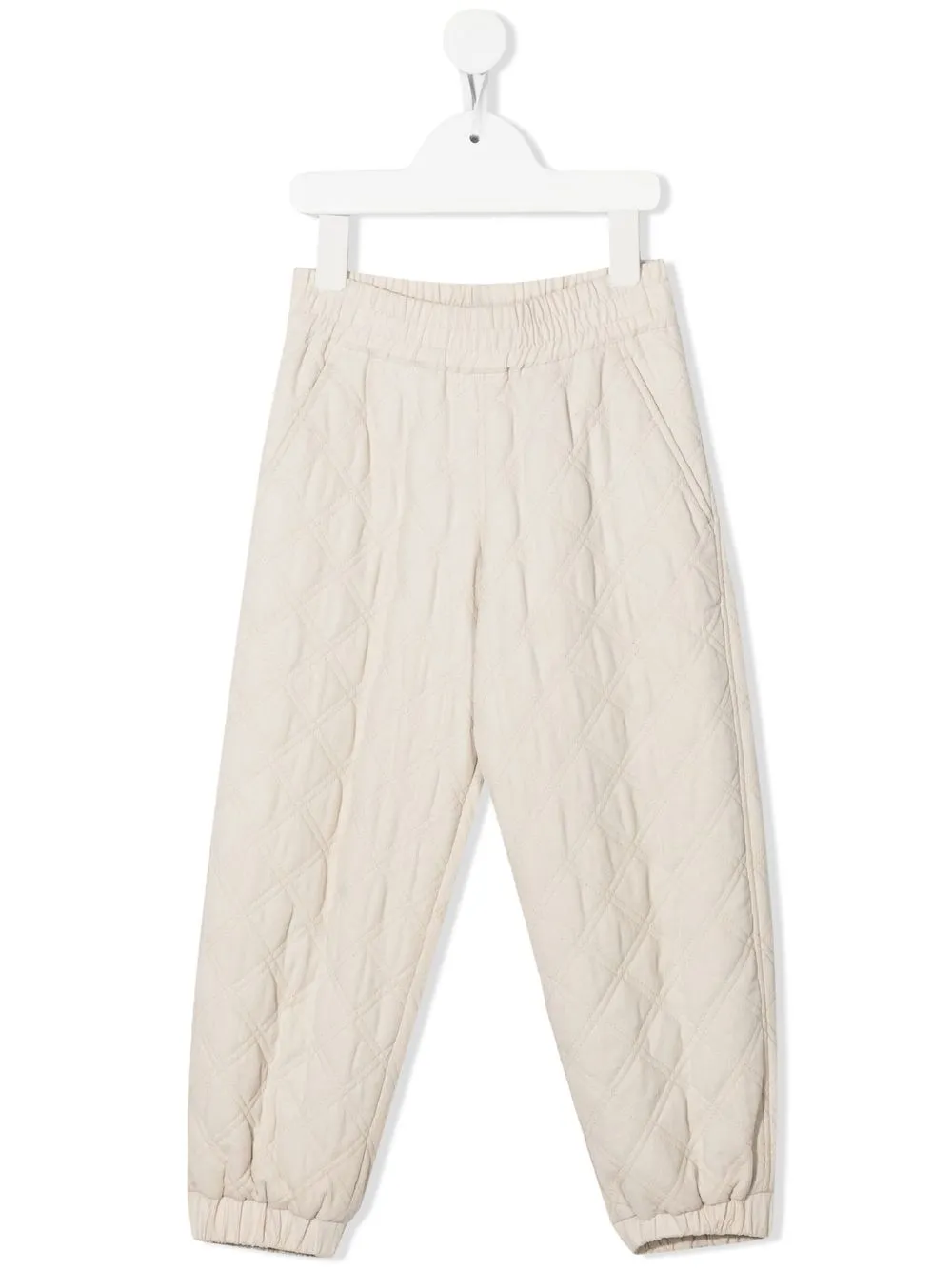 

Brunello Cucinelli Kids corduroy elasticated-waistband trousers - Neutrals