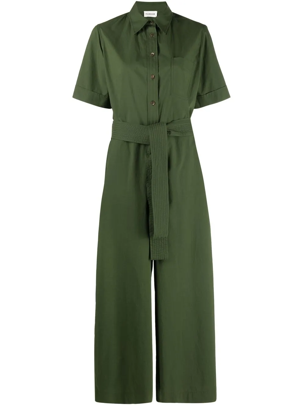 

P.A.R.O.S.H. jumpsuit con cinturón - Verde