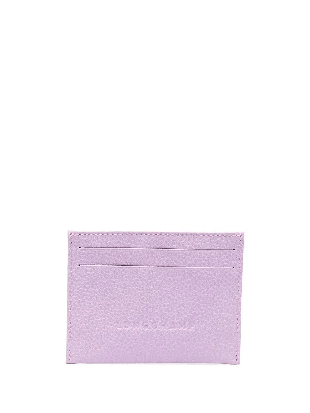 

Longchamp Le Foulonné leather cardholder - Purple