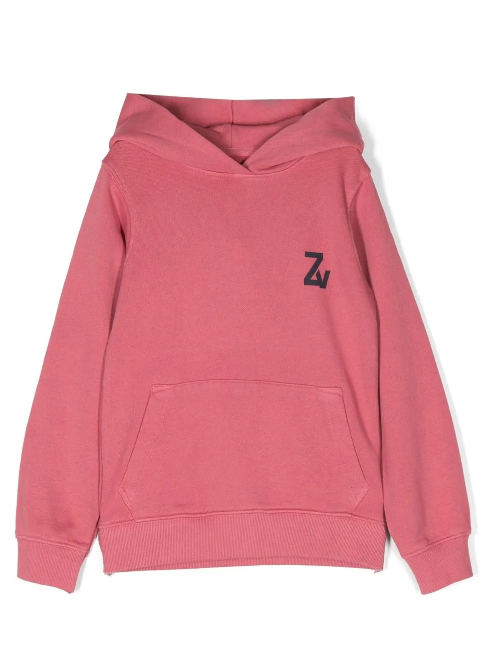 

Zadig & Voltaire Kids graphic-print cotton hoodie - Pink