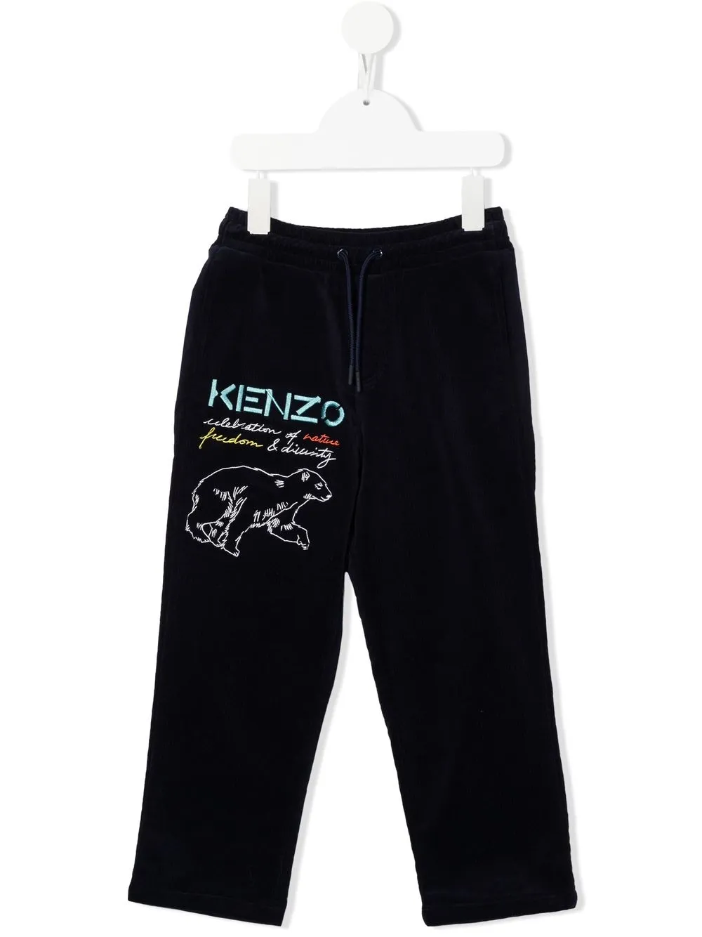 

Kenzo Kids pants bordados - Azul