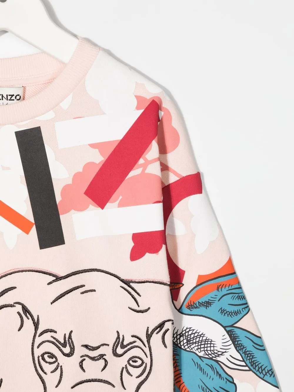  Kenzo Kids Multi Iconics Sweatshirt   Rosa 