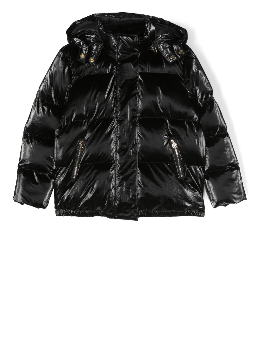 

Michael Kors Kids chamarra capitonada con cierre - Negro