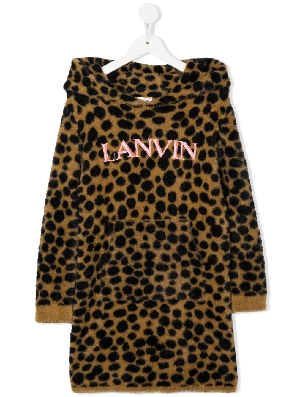 

Lanvin Enfant vestido con estampado de leopardo - Marrón