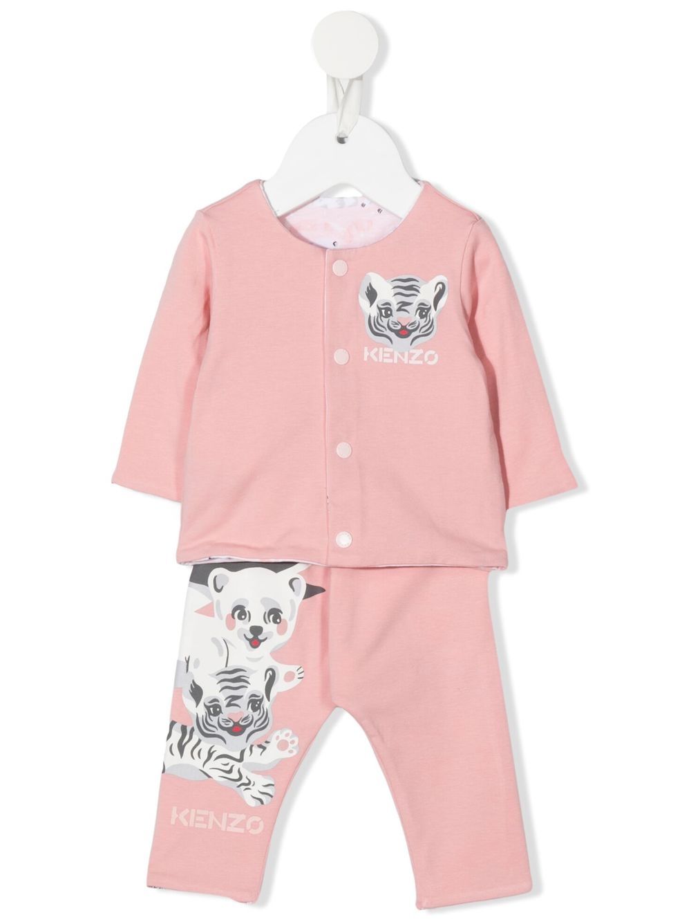 

Kenzo Kids conjunto de dos piezas con estampado Jungle - Rosado