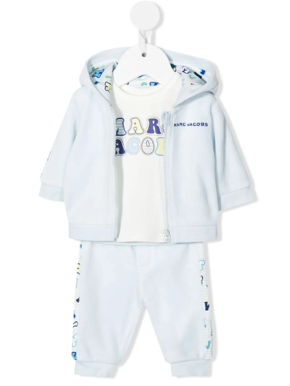 

Marc Jacobs Kids traje deportivo con logo estampado - Azul