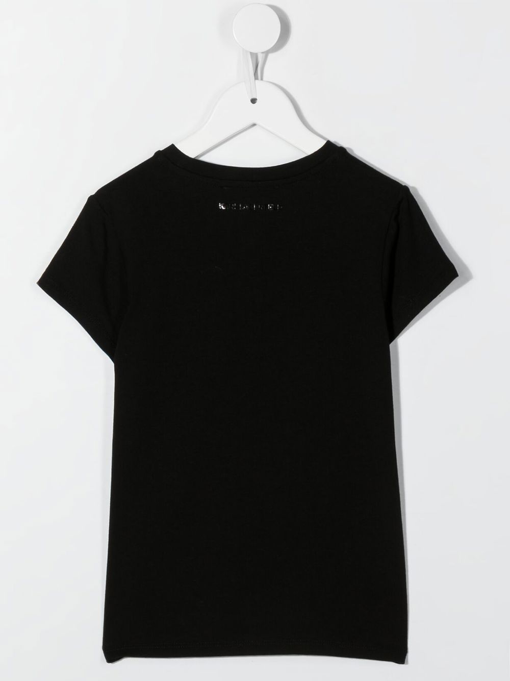 Karl Lagerfeld Kids T-shirt met monogramprint - Zwart