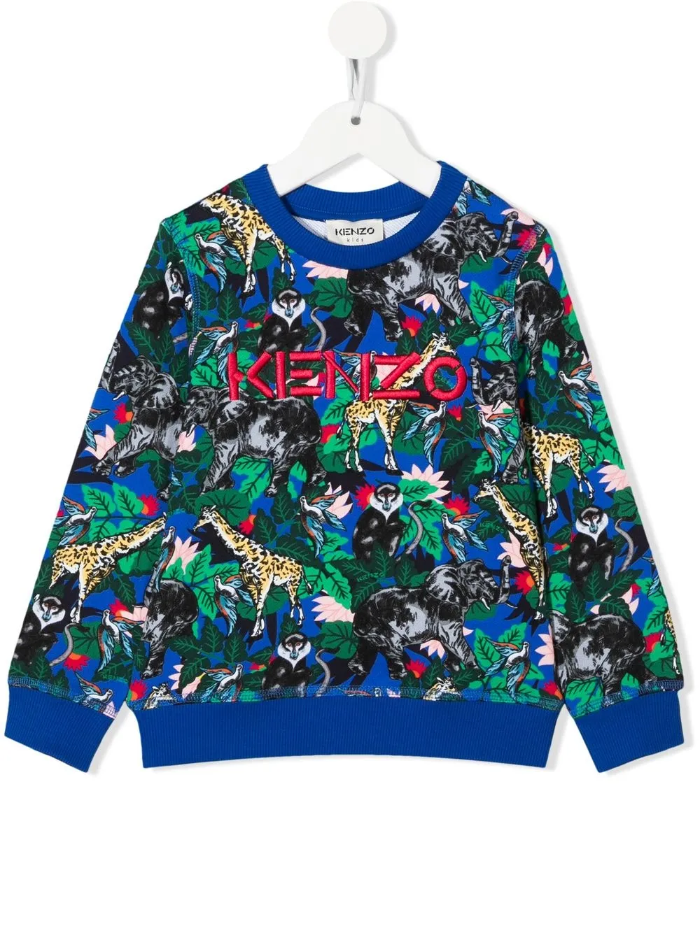 

Kenzo Kids sudadera con estampado Jungle - Azul