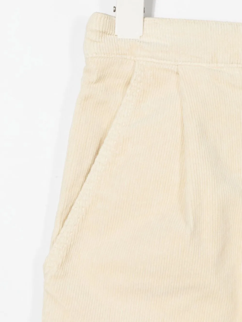 Shop Kenzo Corduroy Straight-leg Trousers In Neutrals