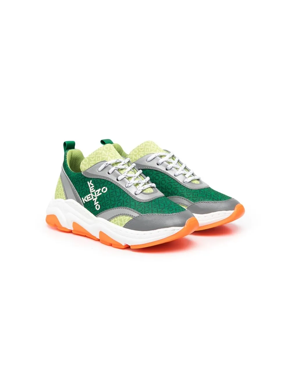 

Kenzo Kids logo-print low-top sneakers - Green