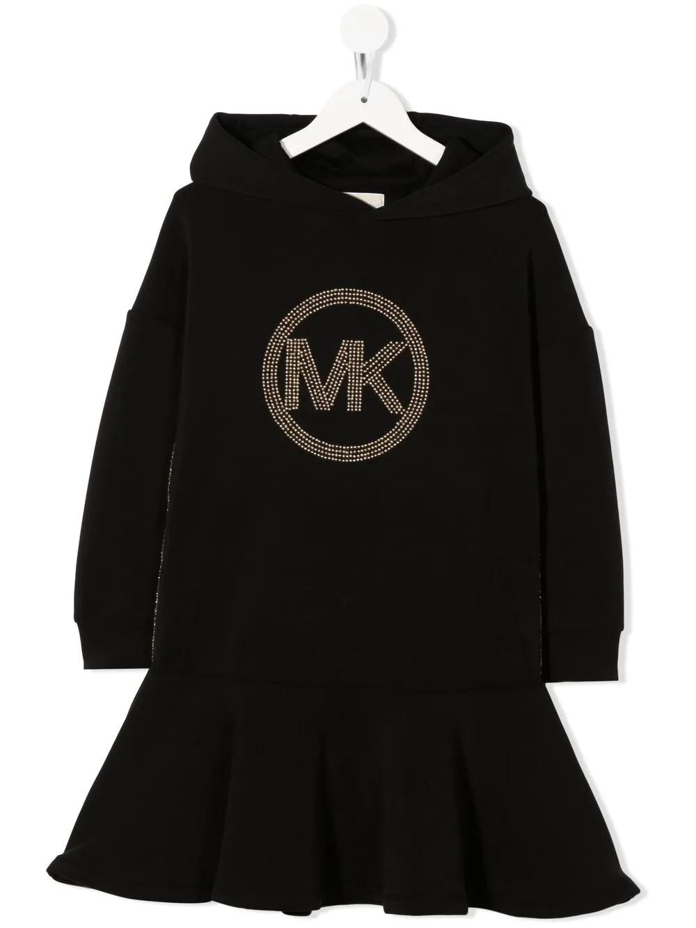 

Michael Kors Kids logo-embellished hoodie dress - Black