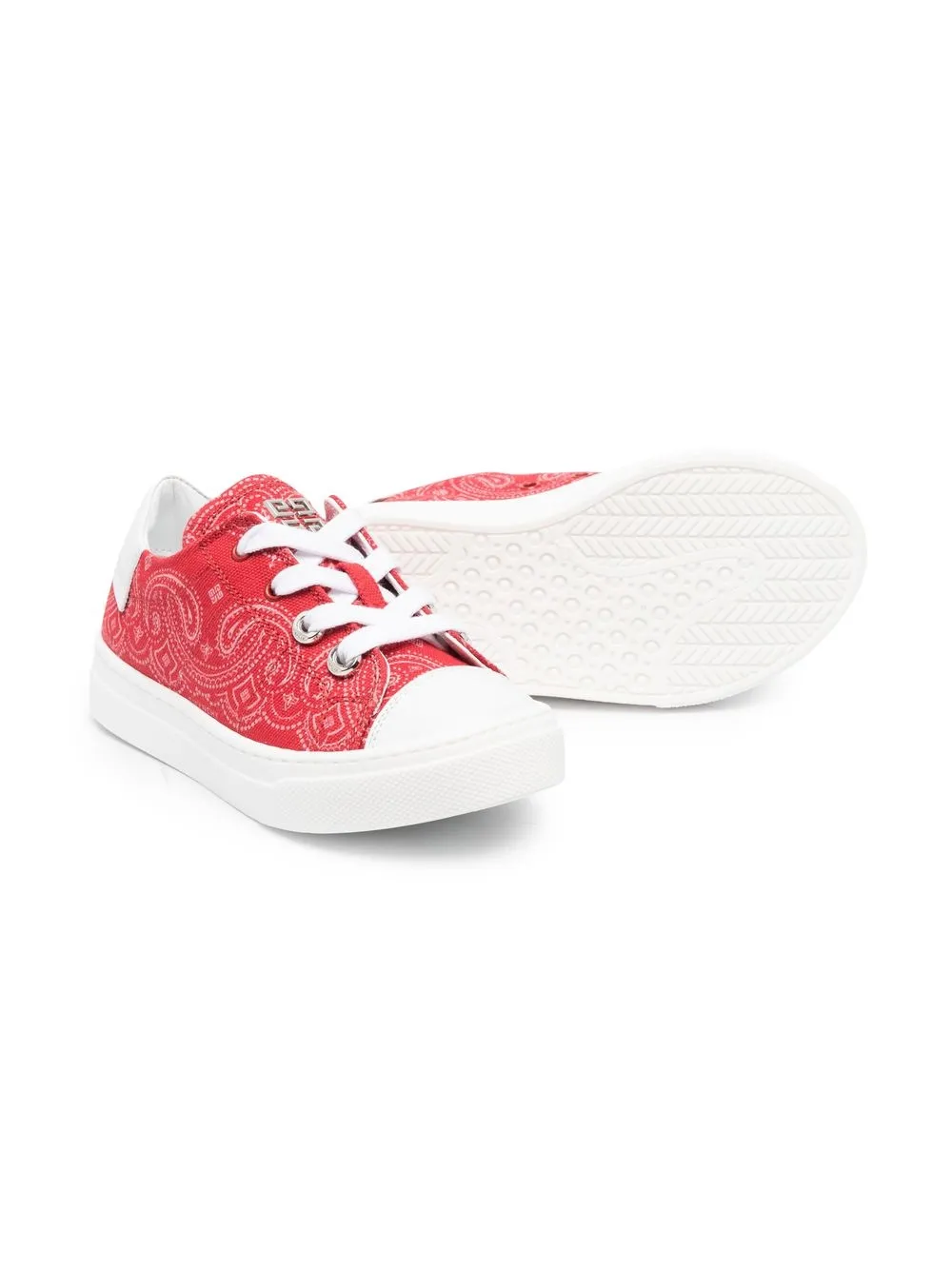Givenchy Kids bandana print low-top sneakers Red