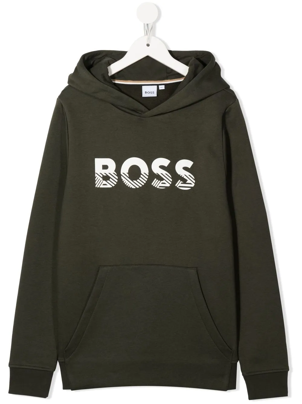

BOSS Kidswear hoodie con logo estampado - Verde