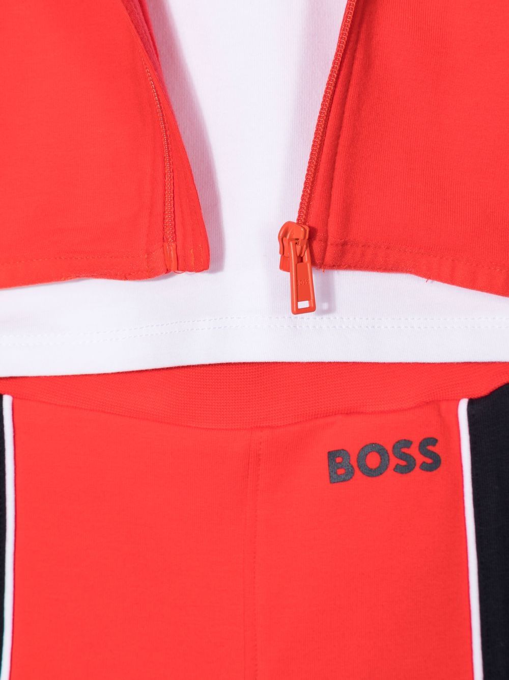 Shop Bosswear Three-piece Tracksuit Set In Orange