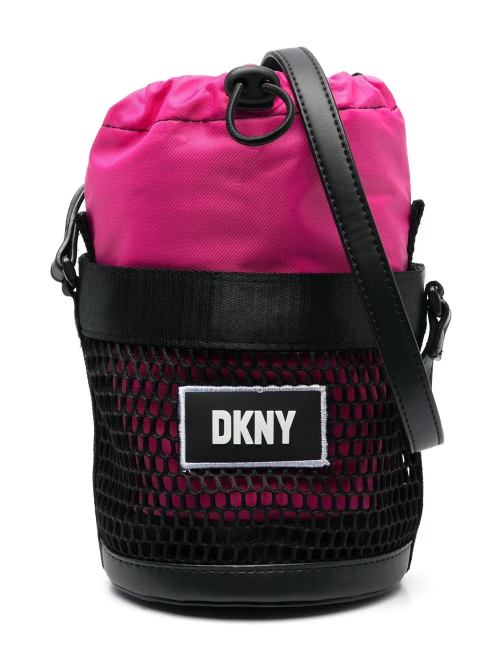 

Dkny Kids bolsa de hombro con parche del logo - Negro