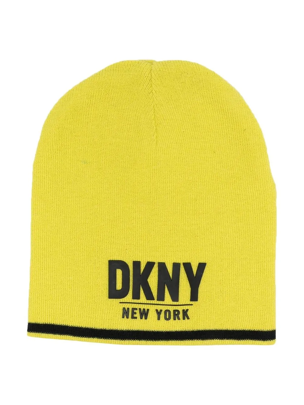 

Dkny Kids embroidered-logo knitted beanie - Green