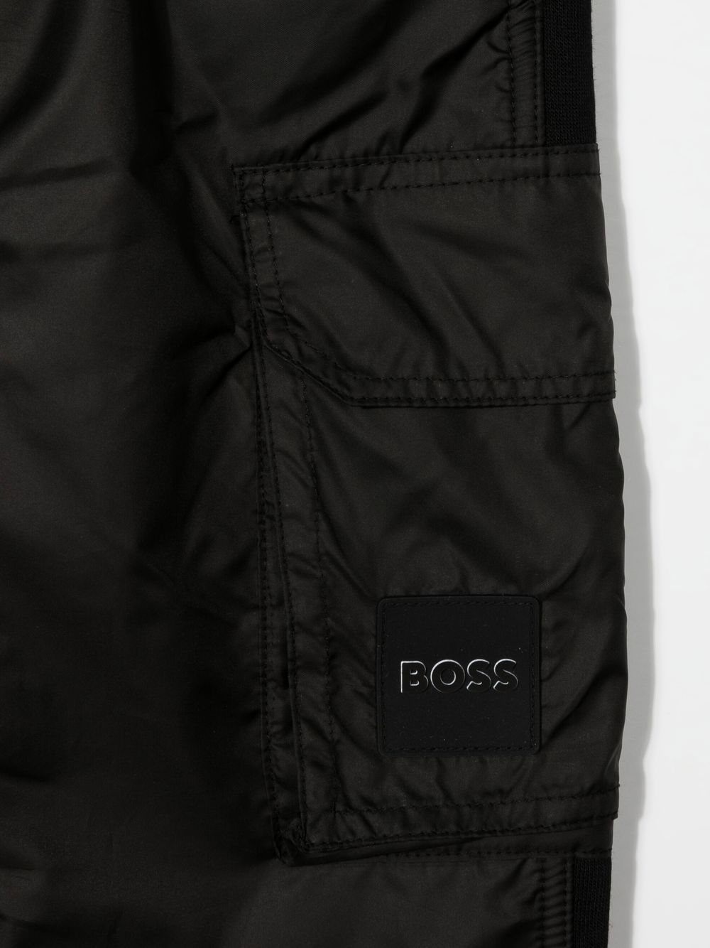 Shop Bosswear Logo-patch Drawstring Track Pants In Black