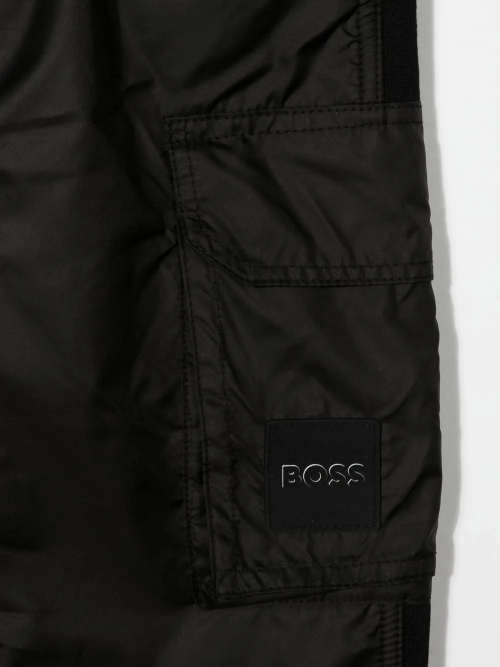 Bosswear Logo-patch Drawstring Track Pants In Black
