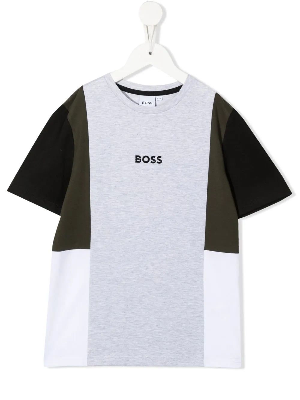 

BOSS Kidswear playera con logo estampado - Gris