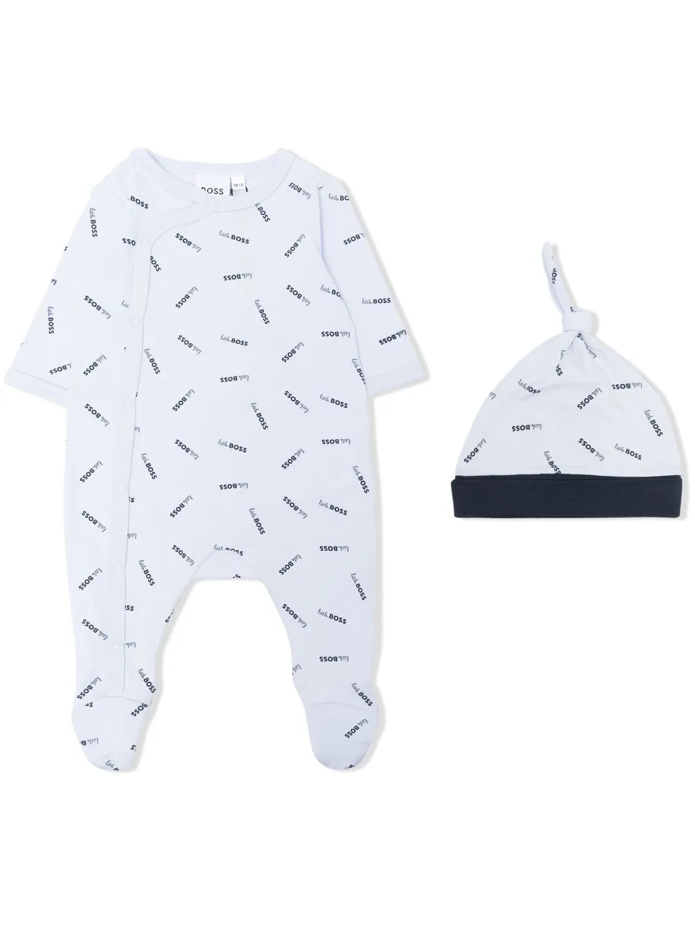 

BOSS Kidswear set de dos piezas con logo estampado - Azul